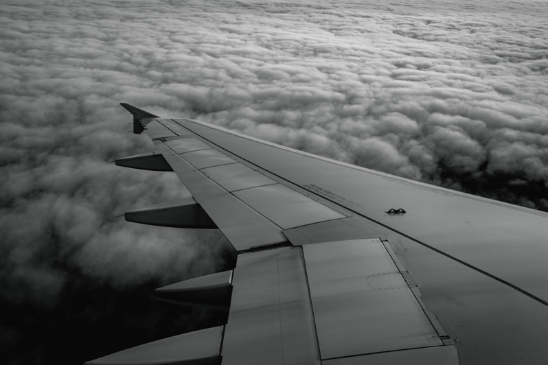 I flap dell'aereo sono dietro le ali