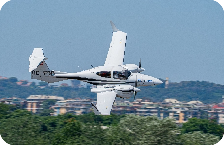 DA42 in volo